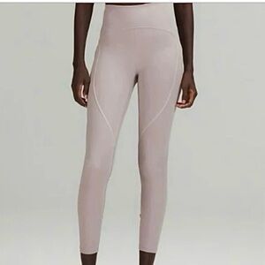 Lululemon power thr high waisted leggings lilac size 14 like new